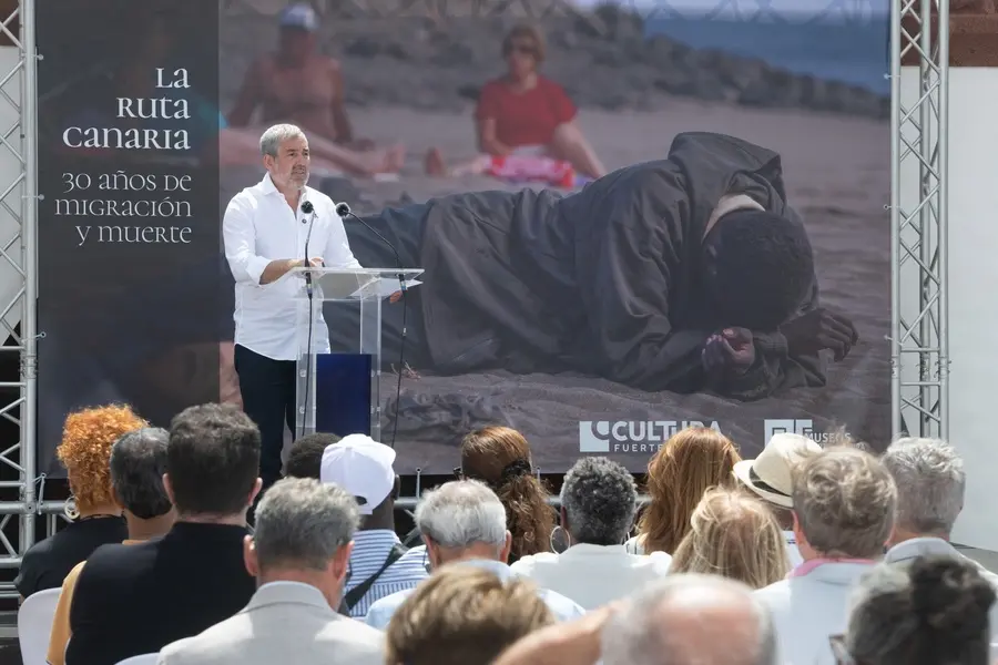 Exposición ‘La ruta canaria, 30 años de migración y muerte’.
