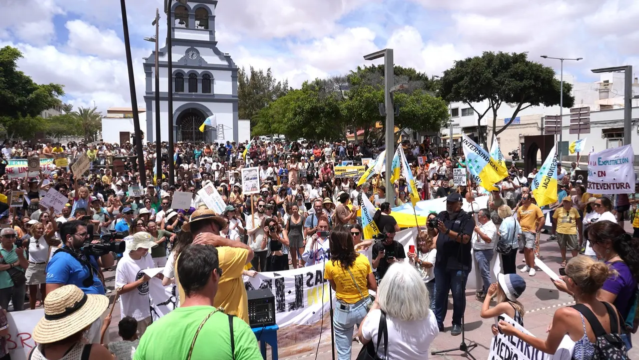 Manifestación del  20A en Fuerteventura.