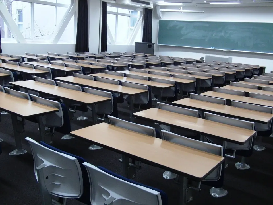 Aula, imagen de archivo. Estudio, profesores, Educación, estudiantes, universidad, oposiciones.