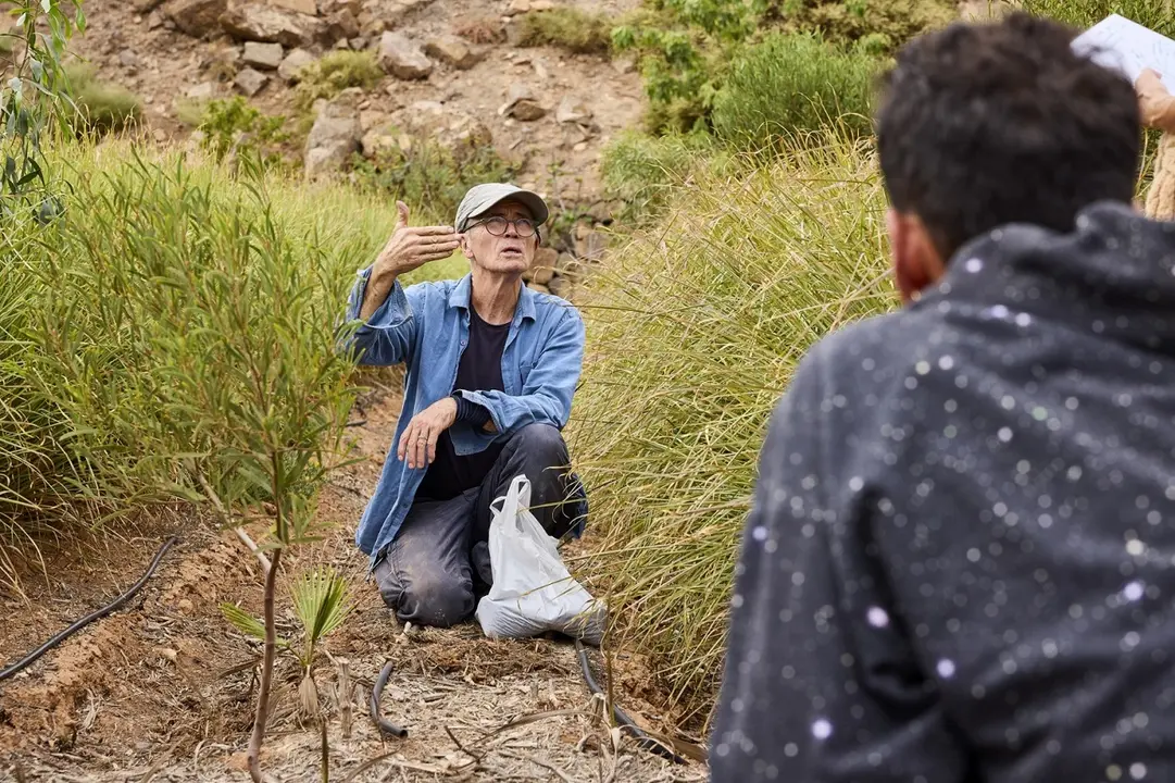Rico Horn, en un taller de agroecología anterior. 
