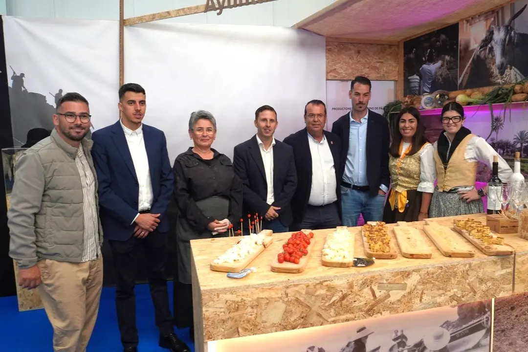Stand de Pájara en la inauguración de Feaga 2025.