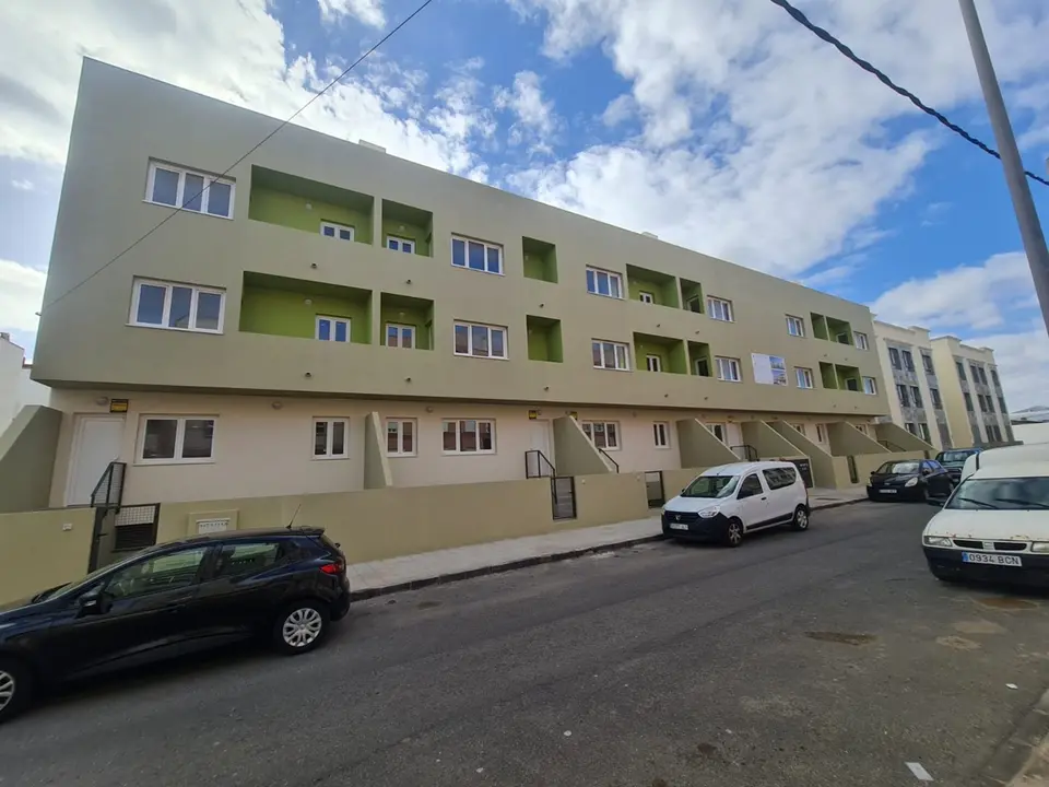 Imágenes de las viviendas protegidas del Gobierno de Canarias en Puerto del Rosario, en 2023.