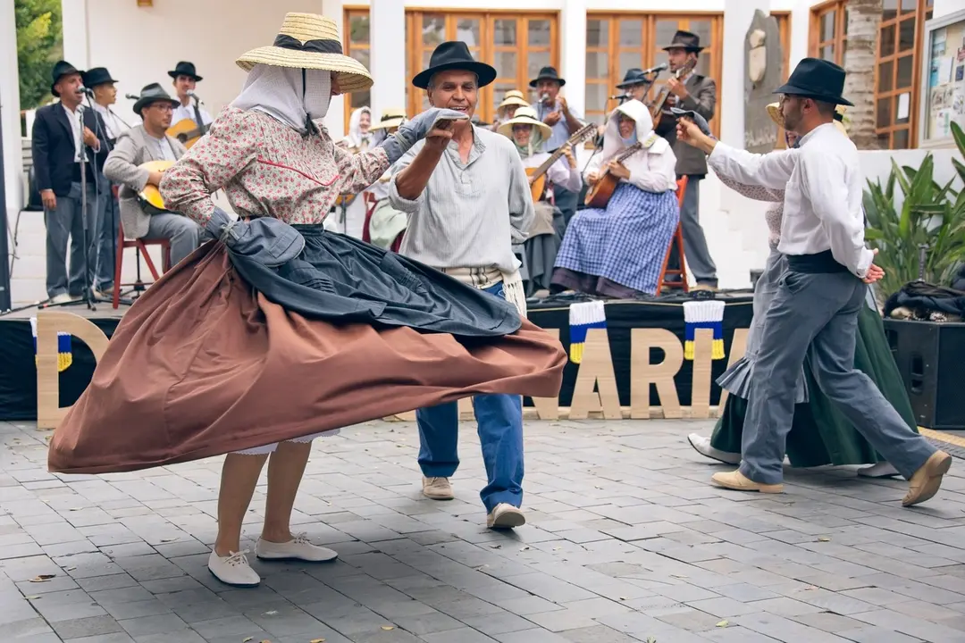 Baile del Día de Canarias, en Pájara, en 2024.