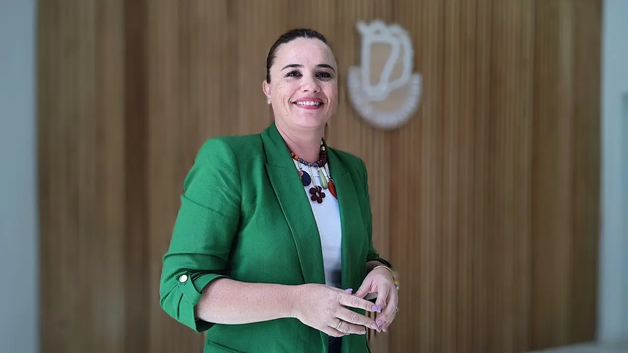 Nuria Cabrera, en el Cabildo