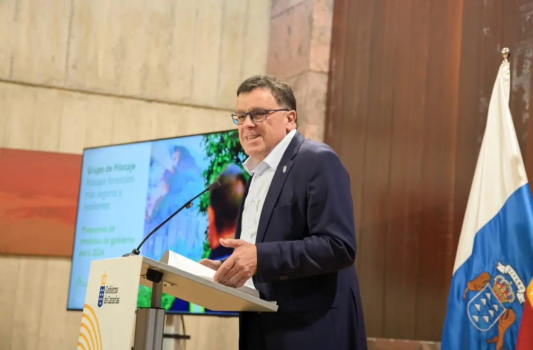Manuel Miranda, en un acto del Gobierno de Canarias en diciembre de 2024.