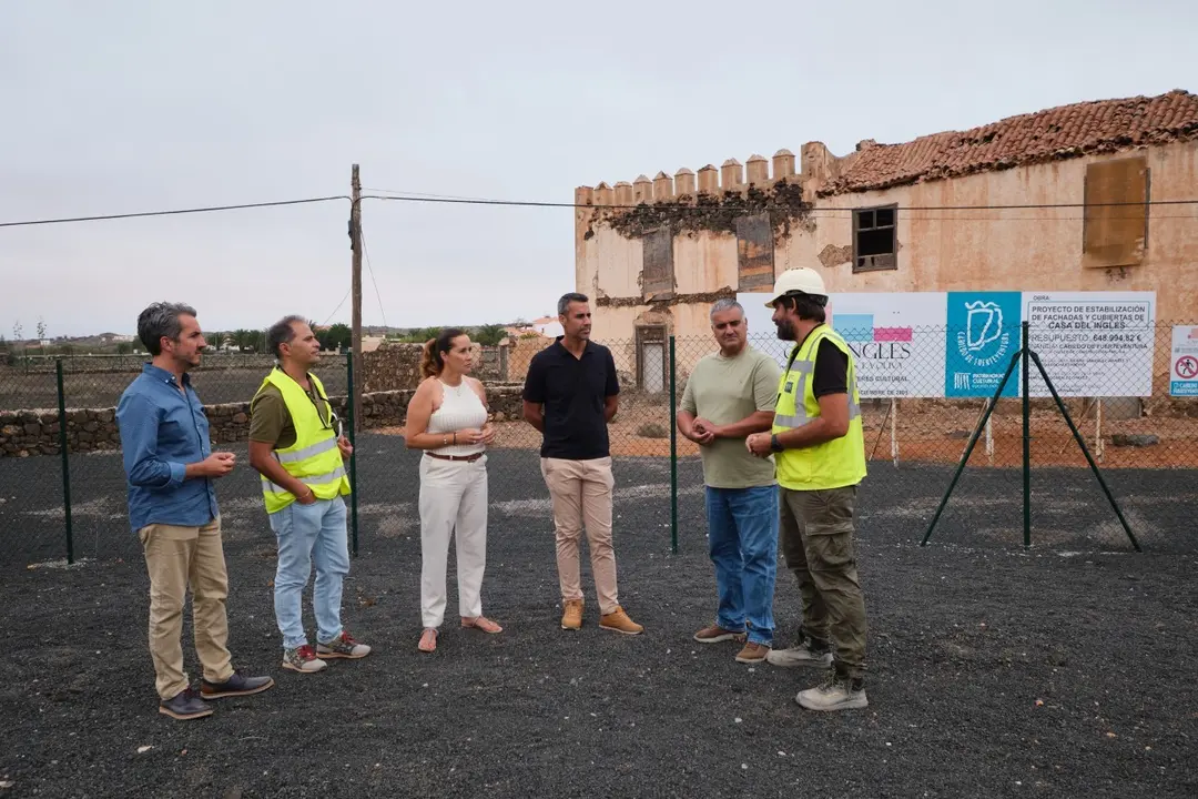 Visita a las obras de la Casa del Inglés.