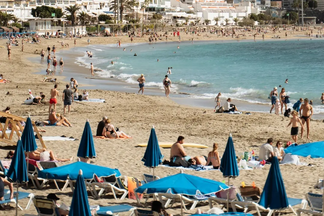 Turistas en la playa. Créditos de imagen Daria Agafonova en Pexels