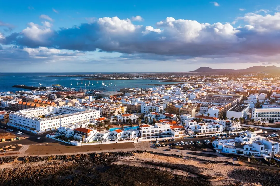 Vista aérea de Corralejo.