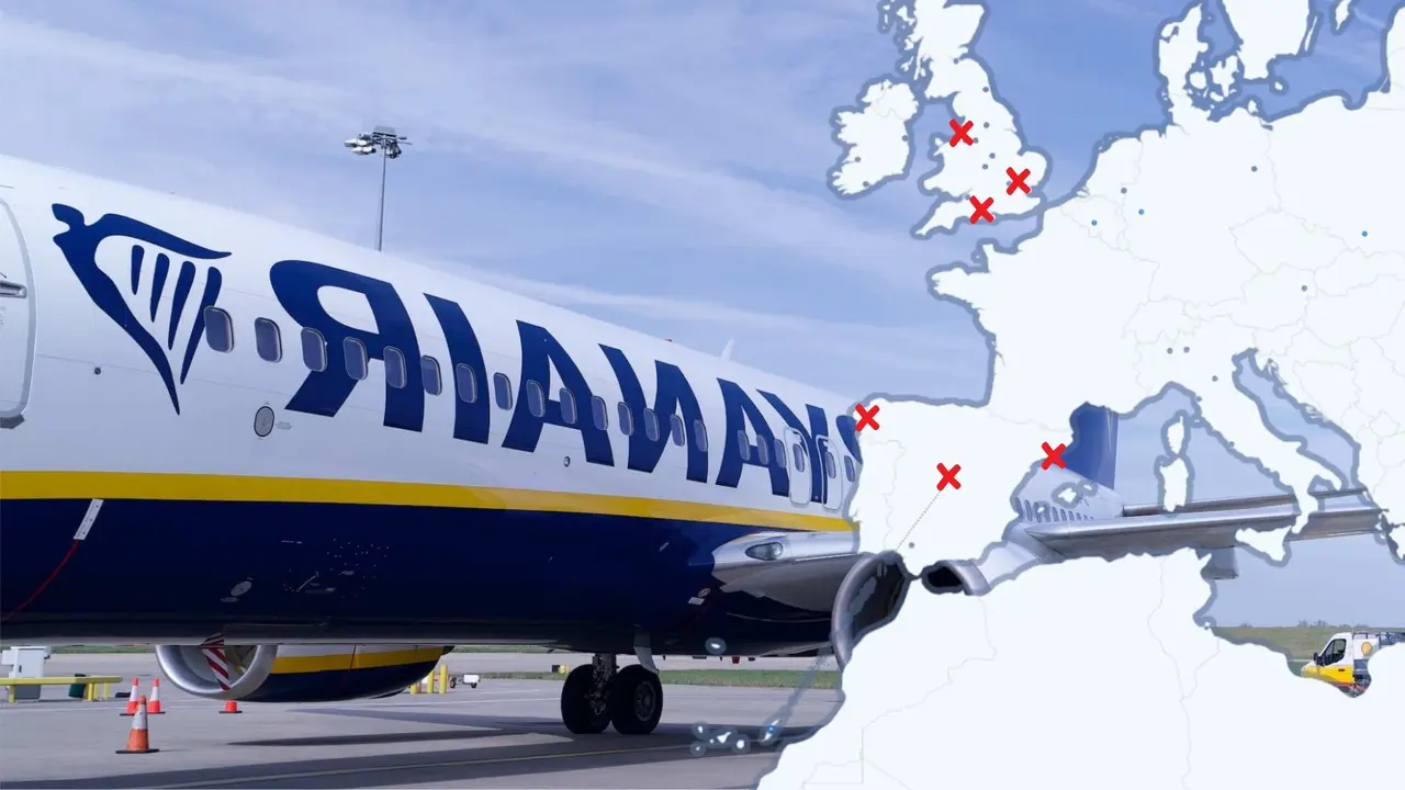 Vuelos de Ryanair de Fuerteventura a Europa.