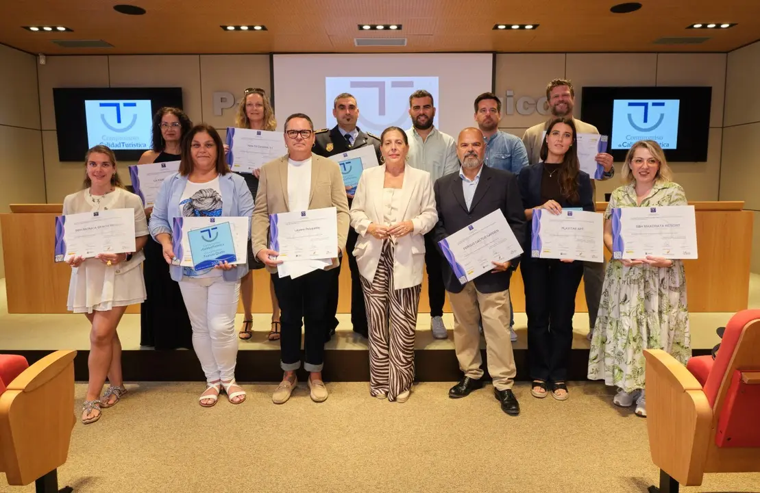 Entrega del sello SICTED a quince empresas de Fuerteventura.