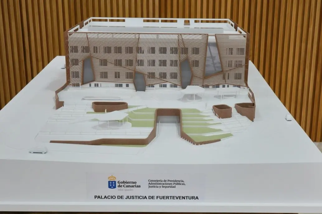 Maqueta del Palacio de Justicia de Fuerteventura.