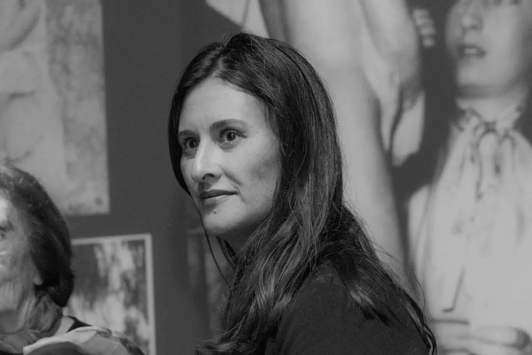 Dulce Xerach, en una imagen propia de 2014, en el Círculo de Bellas Artes.