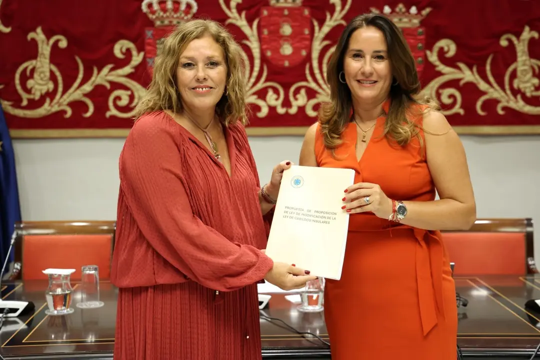 Pérez y García presentan la reforma de la Ley de Cabildos.