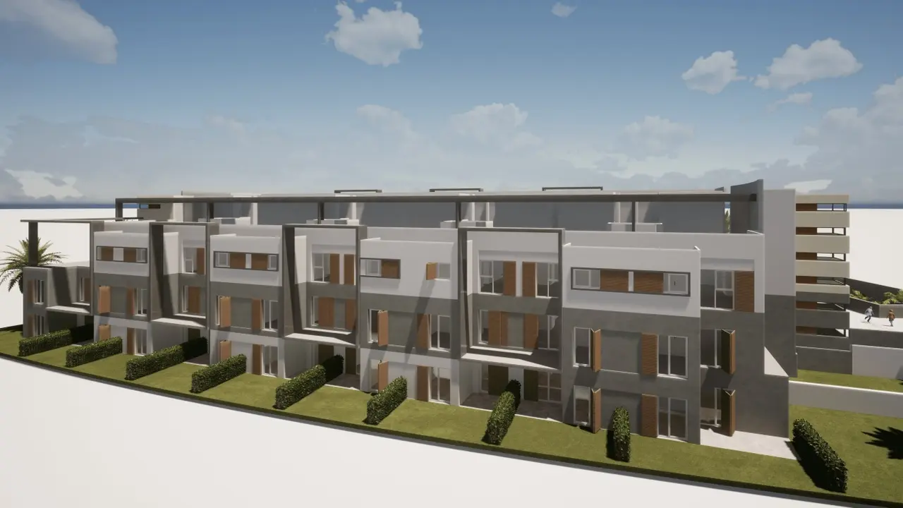 Infografía de una zona residencial proyectada en La lajita