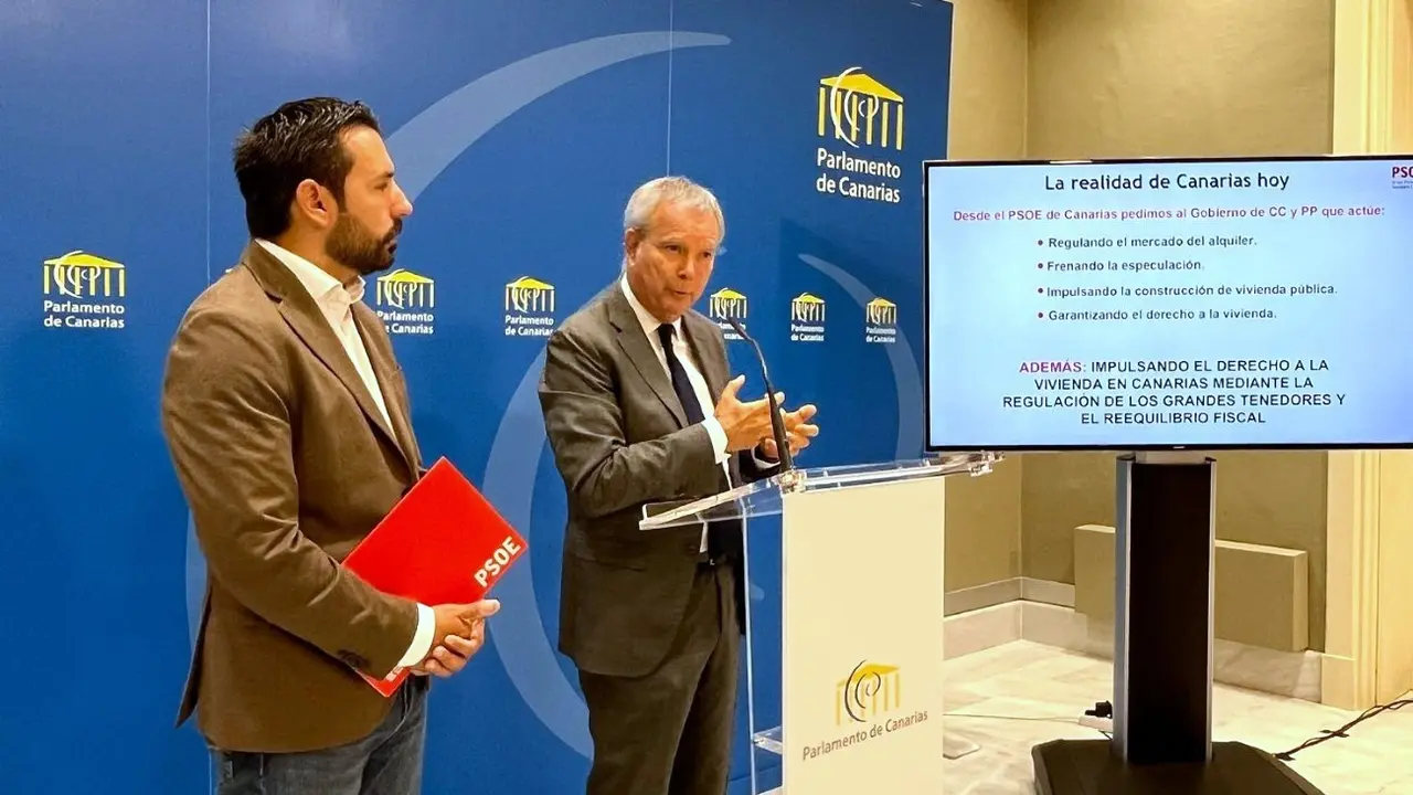 El PSOE propone un reequilibrio fiscal de la vivienda de Canarias.
