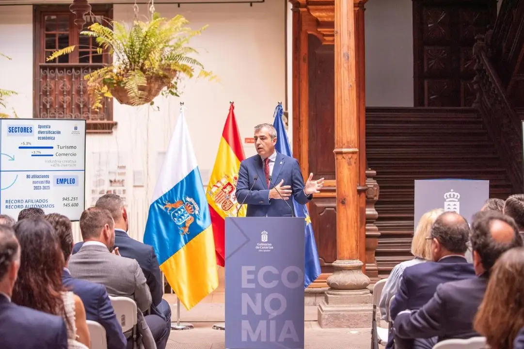 El vicepreisdente y consejero de Economía, Manuel Domínguez