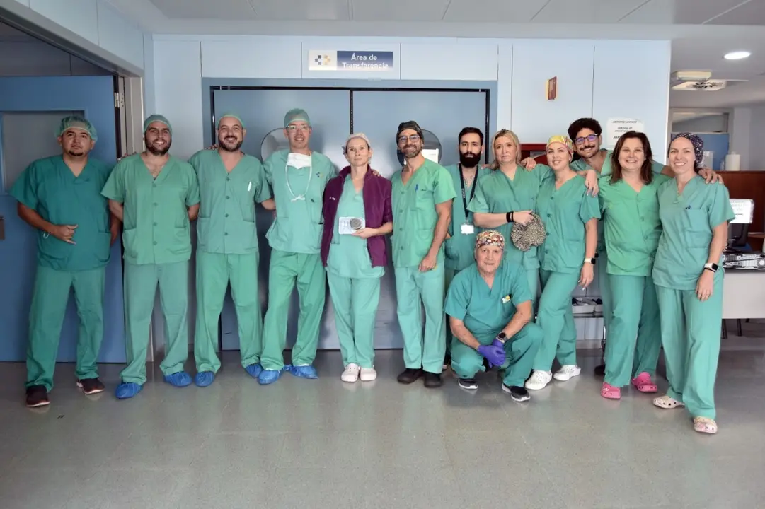 Profesionales de la Unidad de Dolor Crónico del Hospital de Fuerteventura, que encabezan Katarzyna Szymczak y Rafael Guerra.