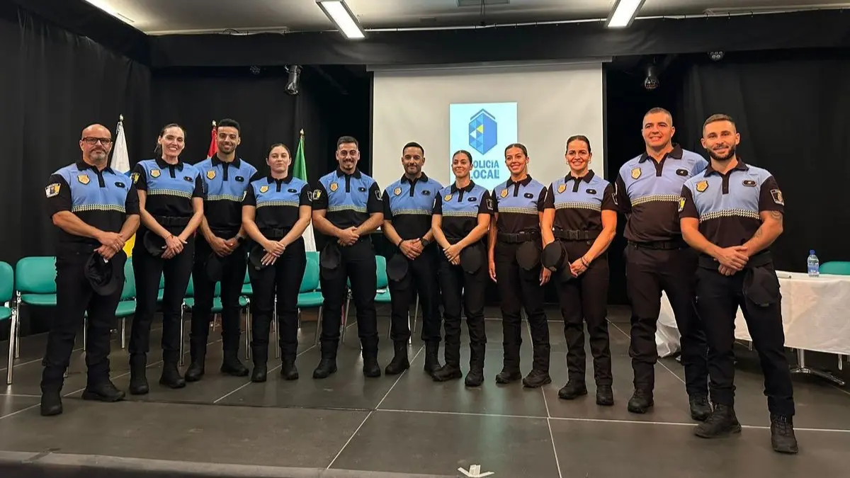 Los once nuevos agentes de la Policía Local de Pájara.