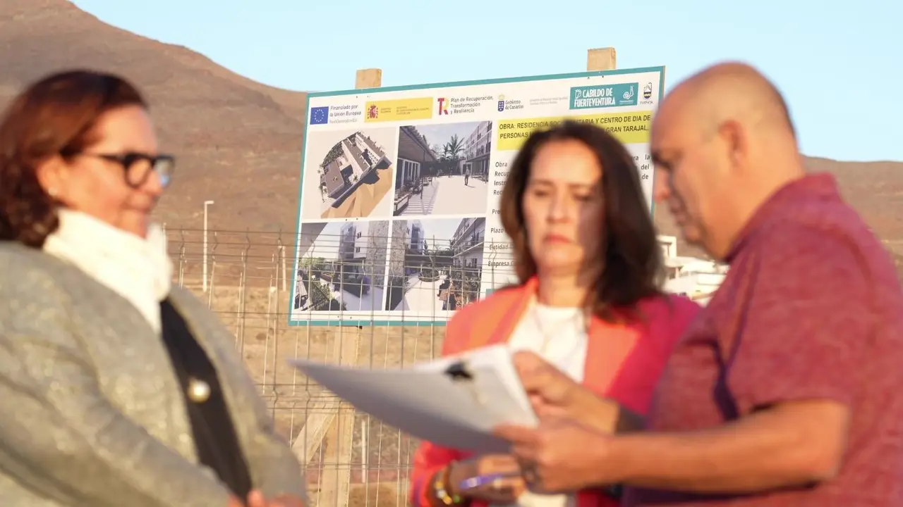 Visita a las obras obra de la Residencia Sociosanitaria de Gran Tarajal.