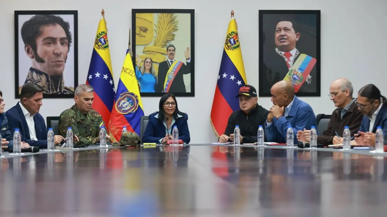 Primer consejo de Ministros de Venezuela con Delcy Rodr&iacute;guez al frente.