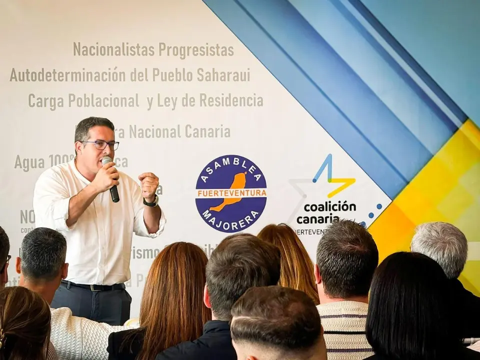David de Vera, en una imagen de Asamblea Majorera - Coalici&oacute;n Canaria Fuerteventura
