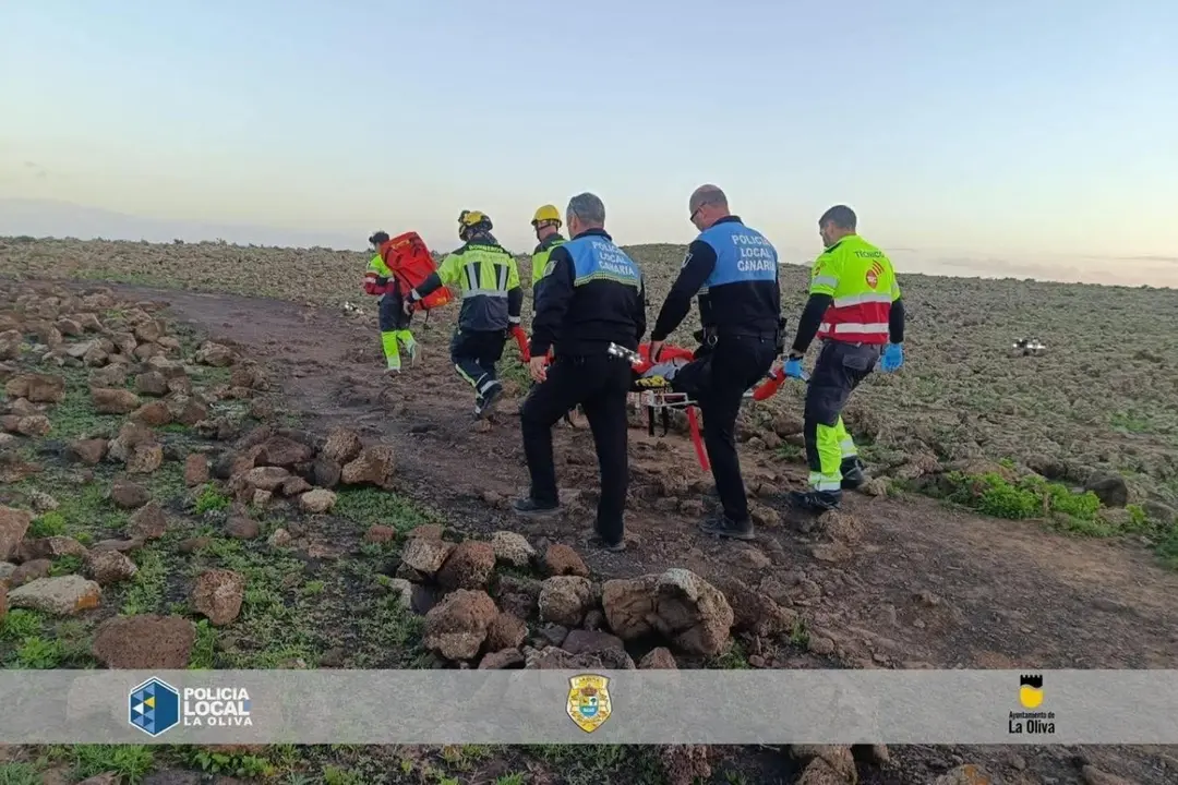 Traslado de la turista accidentada en Calder&oacute;n