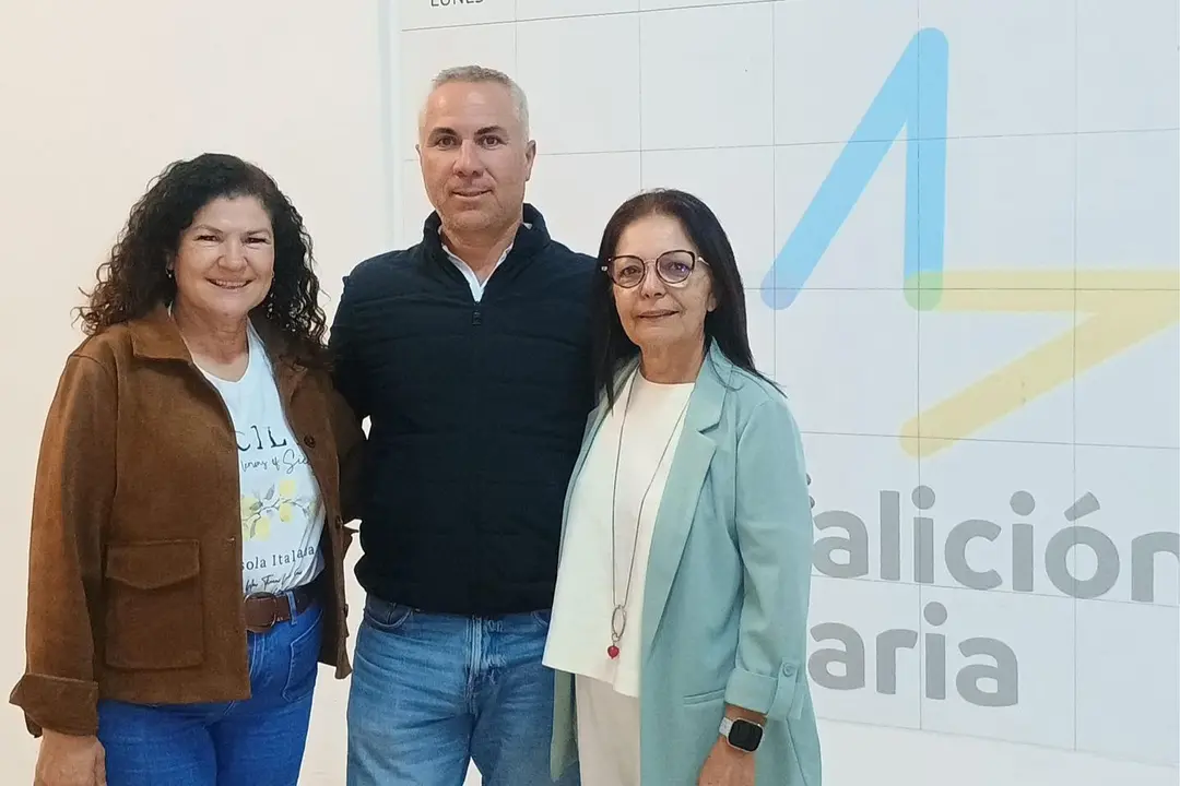 Los tres concejales de CC en Antigua.