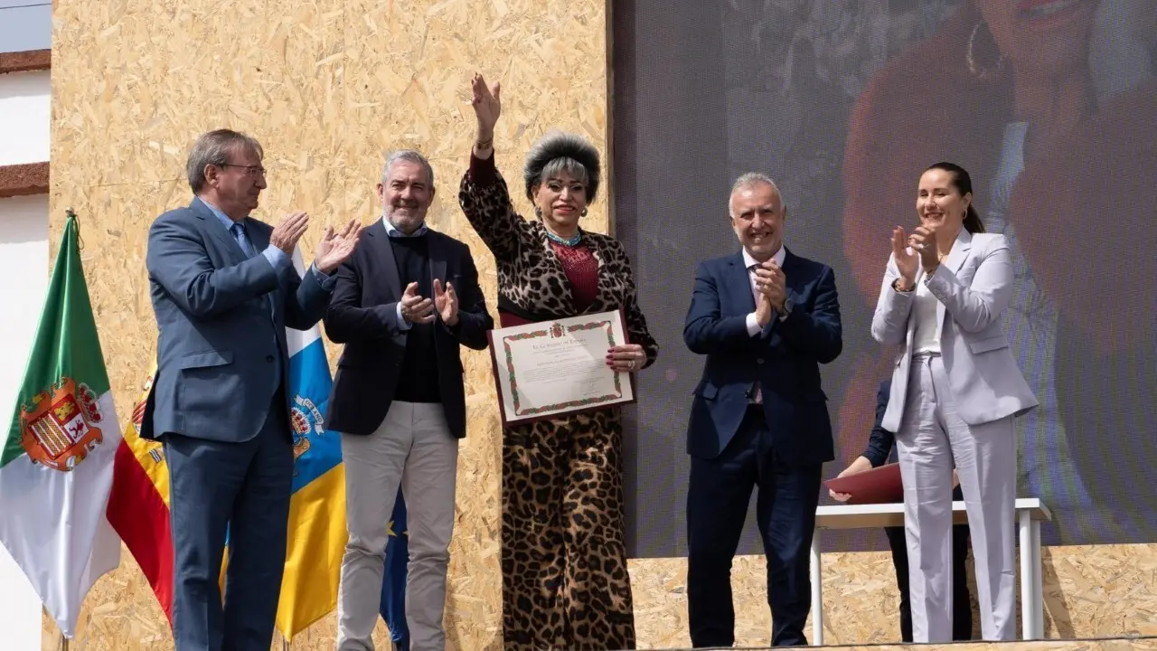 Marcela Rodr&iacute;guez fue una de las reconocidas en el acto de Tef&iacute;a, por su declaraci&oacute;n como Lugar de Memoria Democr&aacute;tica.