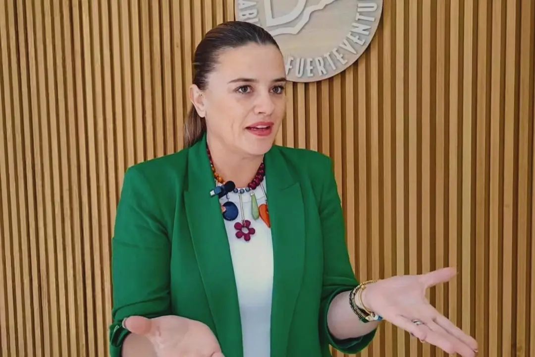 Nuria Cabrera, en el hall del Cabildo.