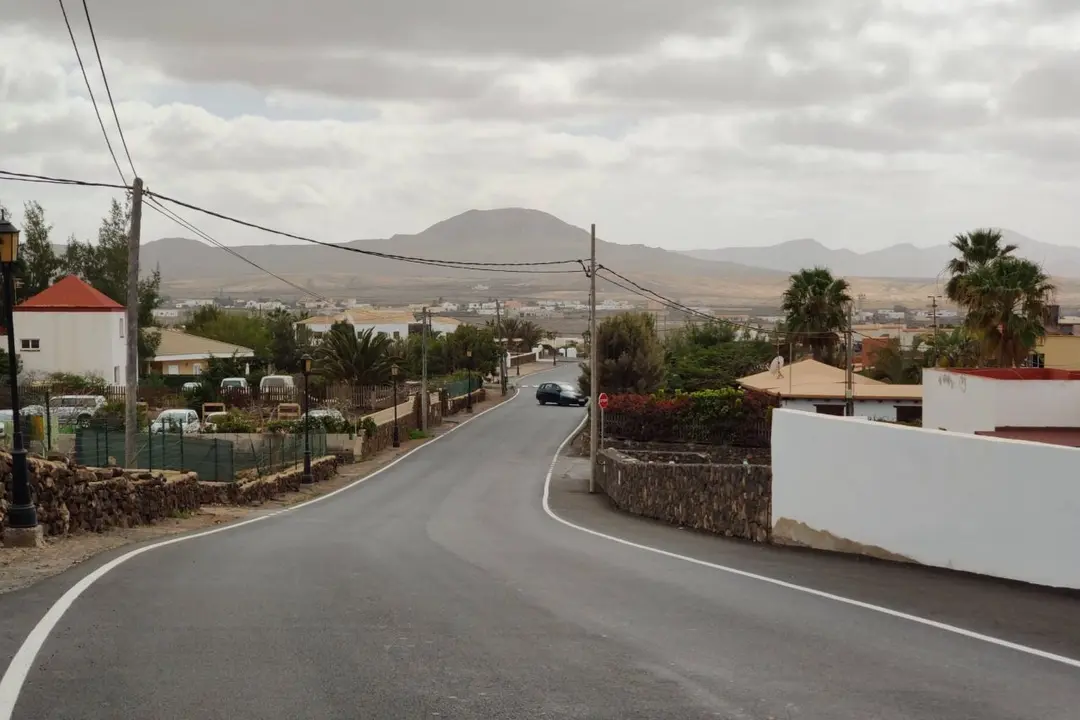 calle lajares carretera asfaltado 2020