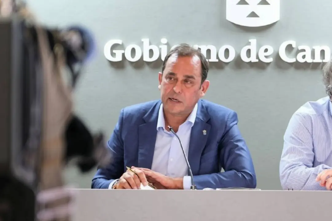 Blas Acosta, durante su etapa de viceconsejero de Econom&iacute;a del Gobierno de Canarias.