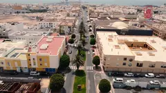 Imagen a&eacute;rea de Puerto del Rosario. aerea urbanismo calles