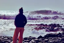 Oleaje en El Cotillo. Alerta, fenómenos costeros ©Fuerteventura Digital, 2025