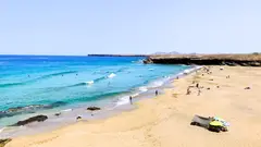 Playa de la costa norte, en Fuerteventura.