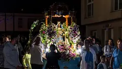 Procesión nocturna de la Virgen del Buen Viaje.