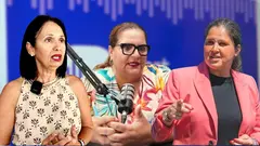 Dulce García, Candelaria Umpiérrez y Esther Hernández.