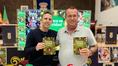 El concejal Pepe Díaz y el alcalde Alejandro Jorge presentan la Navidad de Pájara.