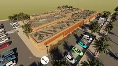 Infograf&iacute;a del Centro de Salud Corralejo II, en una imagen de H&S Arquitectos, equipo adjudicatario de la redacci&oacute;n del proyecto.