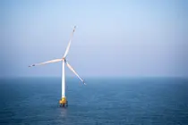 Aerogenerador marino, en una imagen de Lange X.