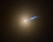 Imagen de la galaxia gigante M87, generada desde el telescopio Hubble.