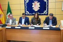 Pol&iacute;tica Territorial, Cabildo y Ayuntamiento presentaron el convenio para ampliar la EDAR de la capital majorera (1)