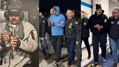 Las im&aacute;genes de Maduro difundidas en los medios internacionales.