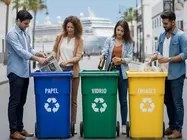 Cartel de los cursos para acceder a las bonificaciones de la tasa de recogida de residuos.