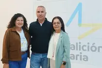 Los tres concejales de CC en Antigua.