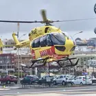 Primer aterrizaje oficial del helic&oacute;ptero de soporte vital avanzado en la base de Fuerteventura.