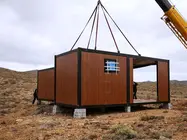 Instalaci&oacute;n de vivienda modular en mitad del campo. 