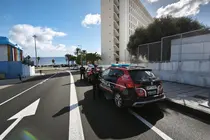 Dispositivo de la Polic&iacute;a Canaria en el Complejo Hospitalario Universitario Insular-Materno Infantil.