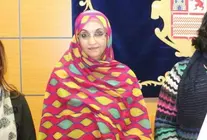 Aminetu Haidar, en el Cabildo Insular, en 2014 (Archivo de Fuerteventura Digital)