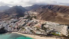 Morro Jable se asienta sobre el Barranco del Ciervo.
