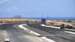 Obras de la autov&iacute;a, en el tramo Corralejo - Puerto del Rosario | &copy;Ada Chac&oacute;n, 2026.